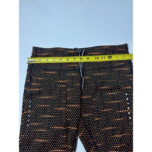 Nike Women's Dri Fit Epic Run Printed Capri Black/Orange Size M - Picture 12 of 16